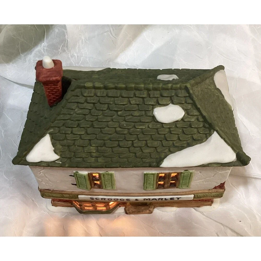 Dept. 56 Dickens Village A Christmas Carol Scrooge & Marley Counting House 1986